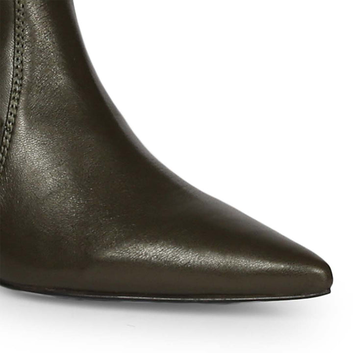 Saint Primrose Olive Stretch Napa Above The Knee Boots