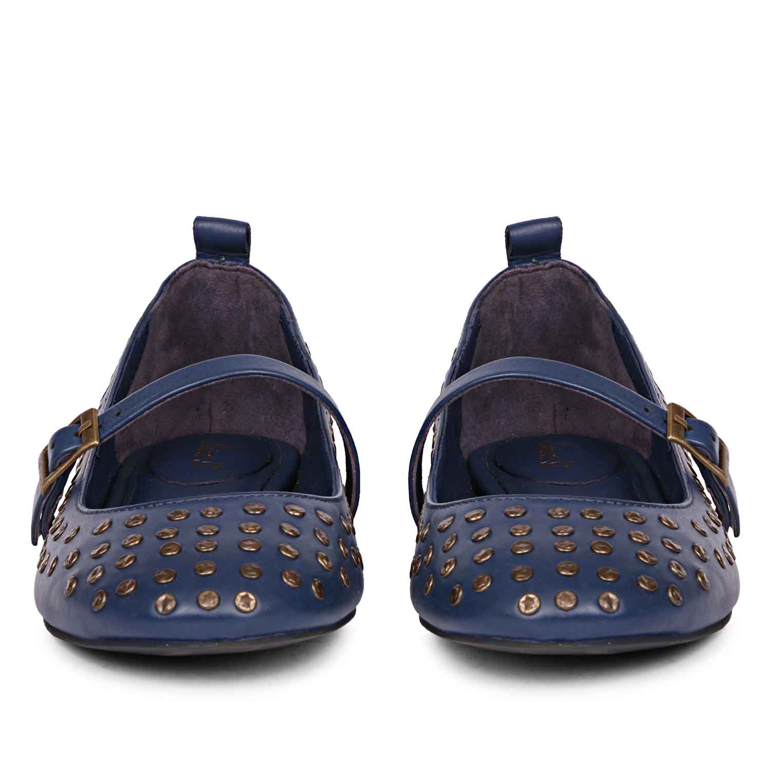 Saint Aleah Navy Studded Ballerina