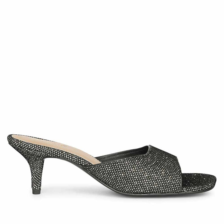 Saint Lorelei Pewter Glitter Kitten Heels