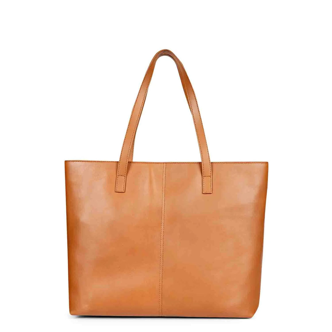 Favore Womens Tan Leather Shoulder Bag