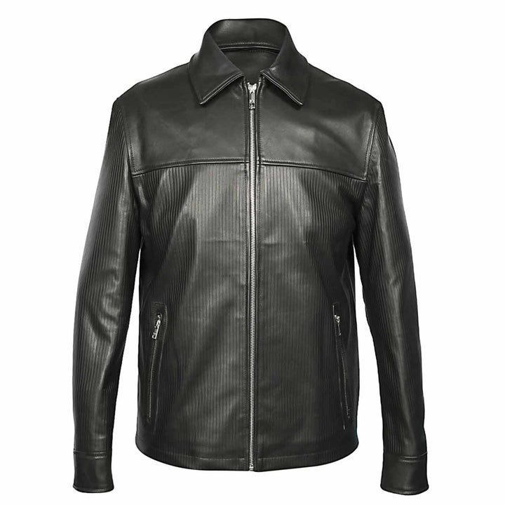 Saint Black Leather Men's Jacket