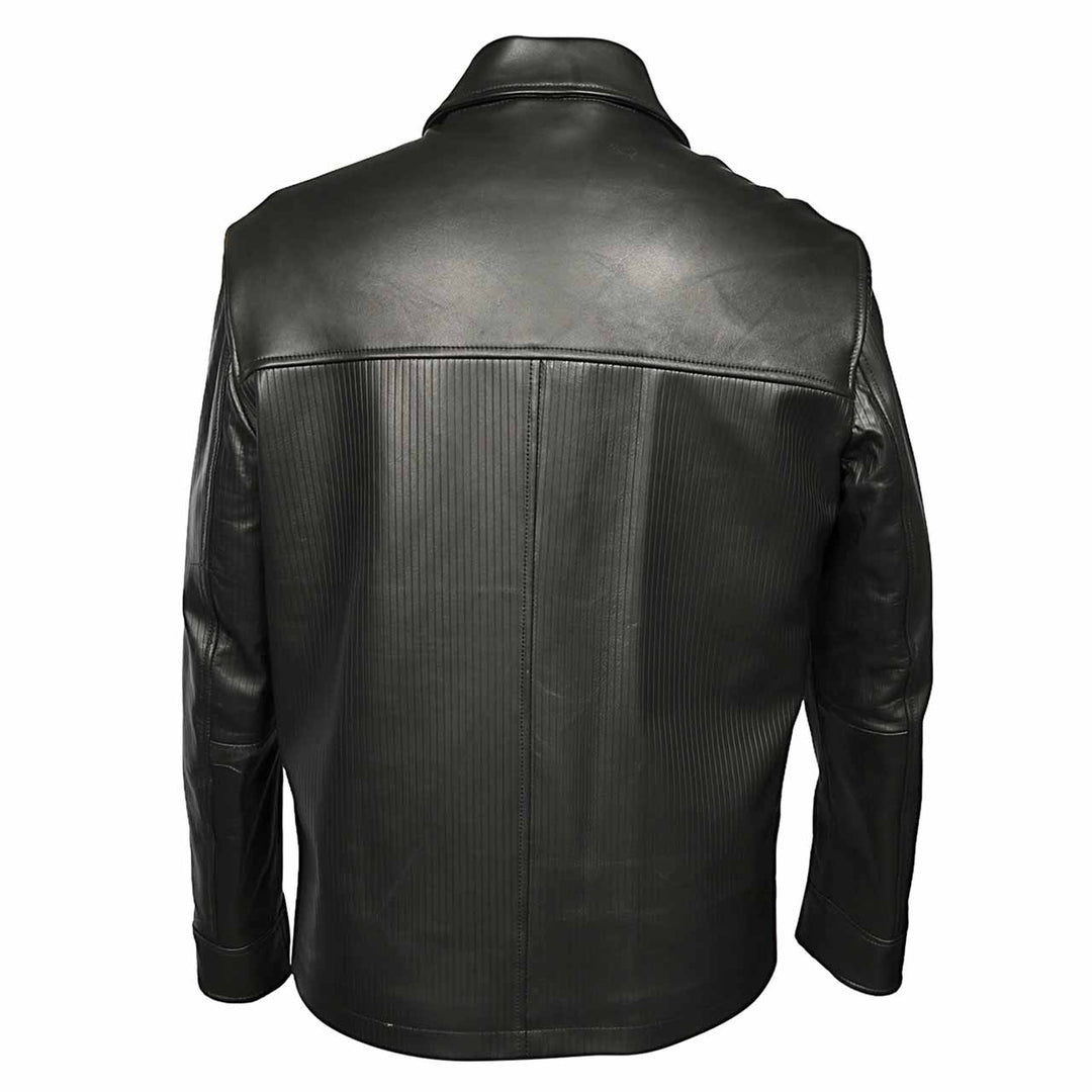 Saint Black Leather Men's Jacket