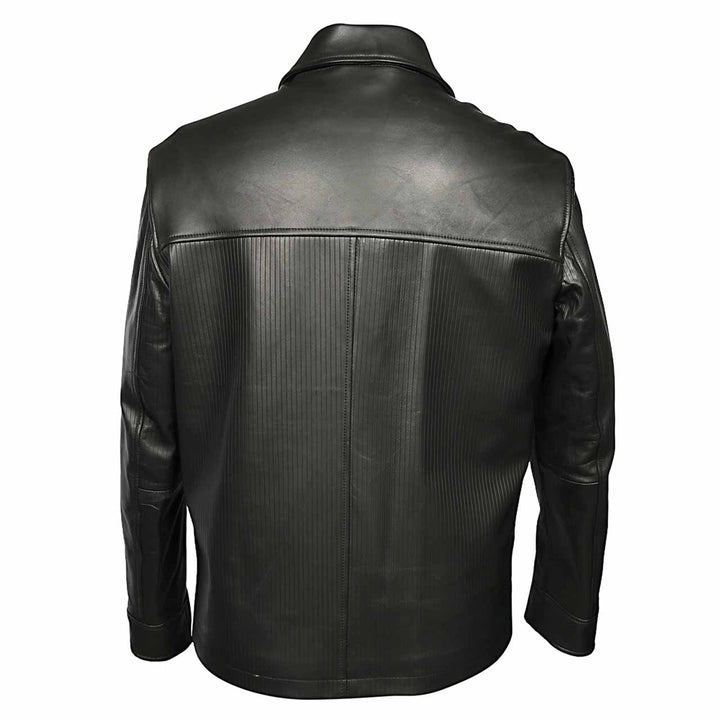 Saint Black Leather Men's Jacket