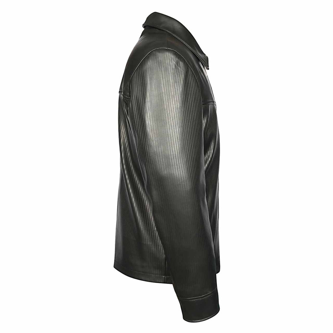 Saint Black Leather Men's Jacket