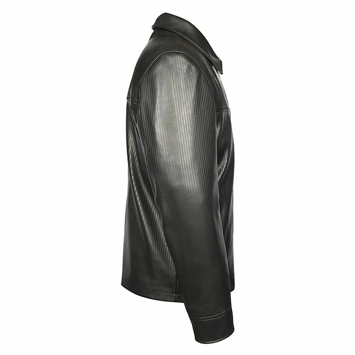Saint Black Leather Men's Jacket