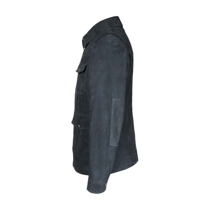Saint Navy Leather Men's Jacket