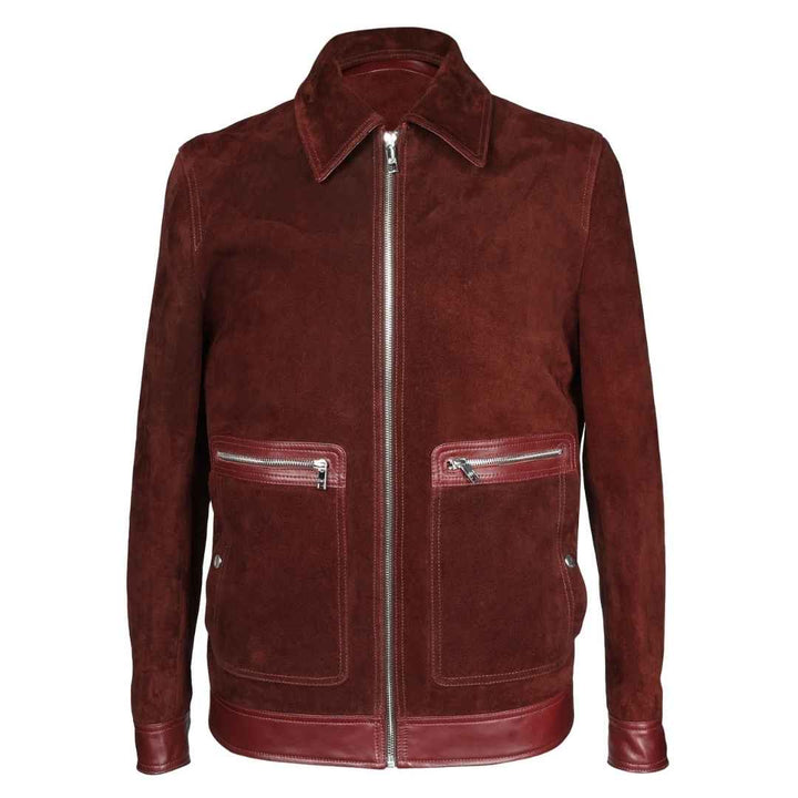 Saint Maroon Leather Men's Jacket