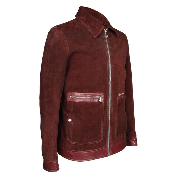 Saint Maroon Leather Men's Jacket