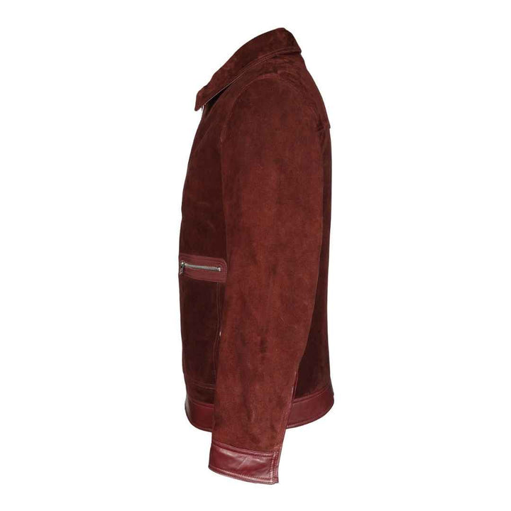 Saint Maroon Leather Men's Jacket