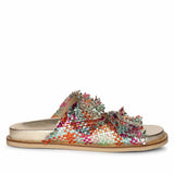 Saint Nuala Diamante Multi Woven Leather Sandals