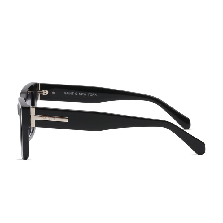 Obsidian Noir Black Sculpted Sunglasses