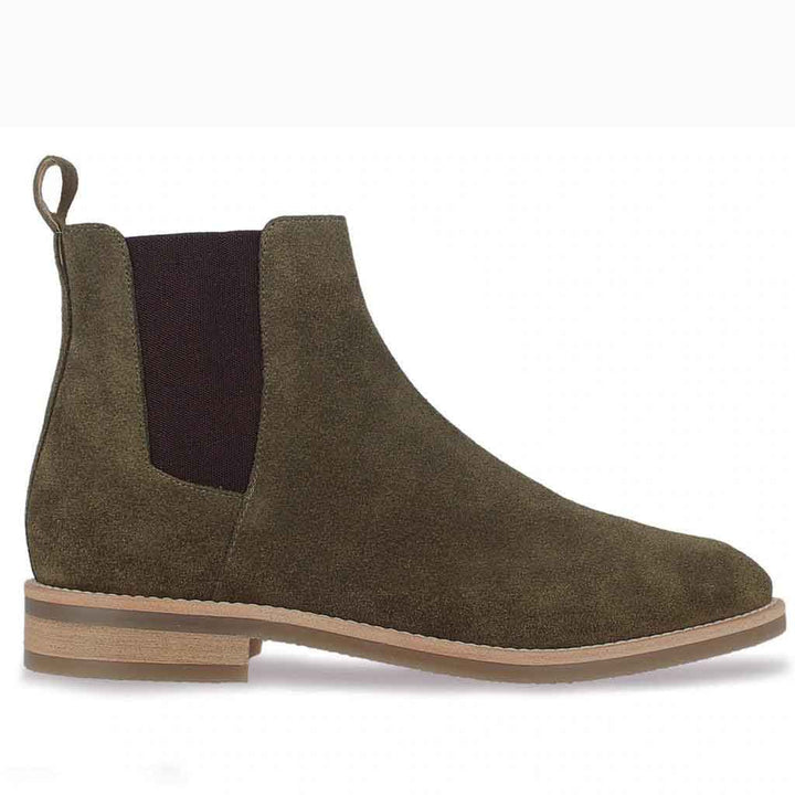 Saint Grimoald  Olive Suede Chelsea boot
