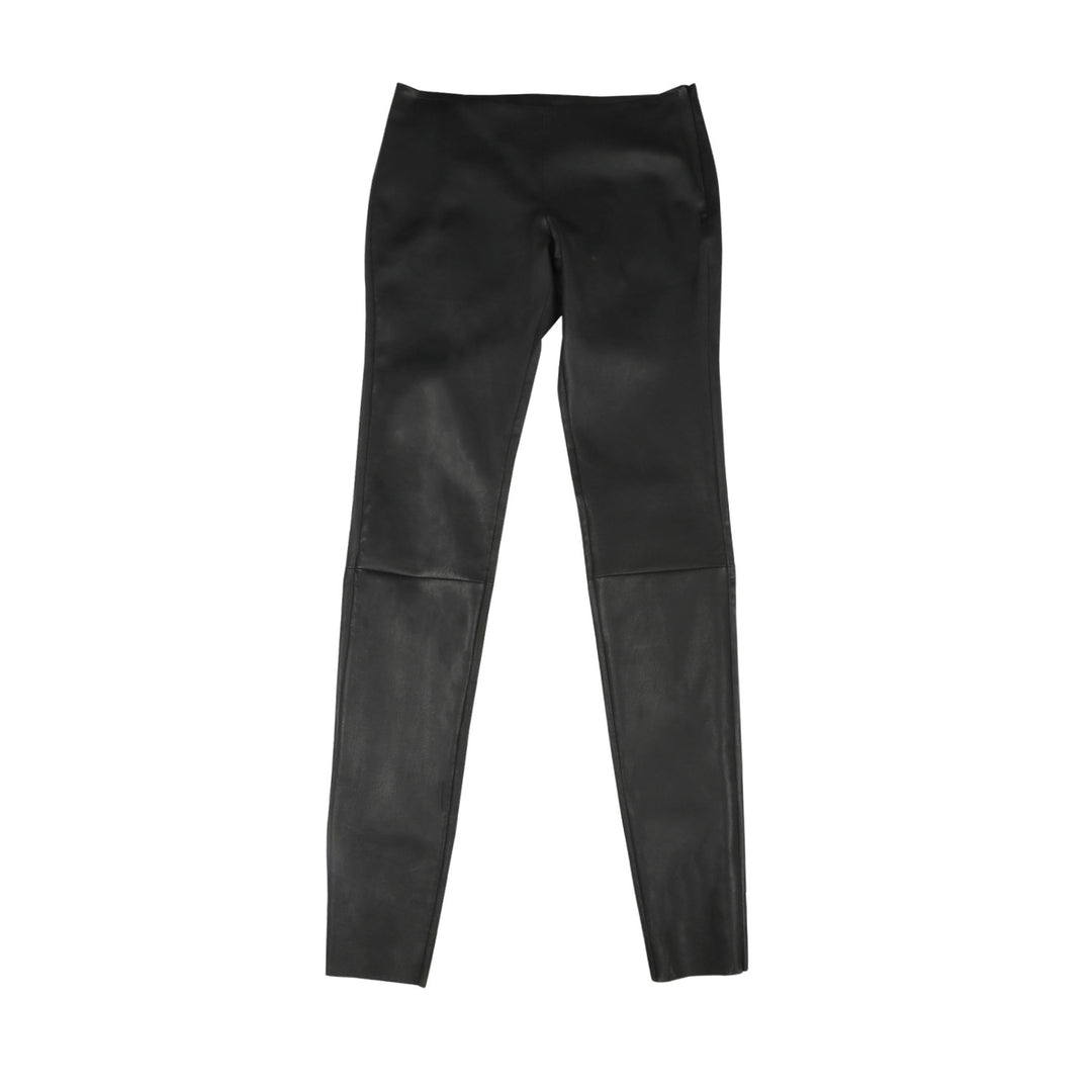 Saint Antea Black Stretch Leather Pants