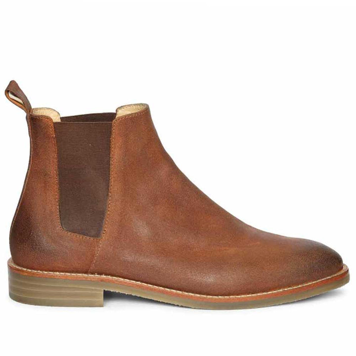 Saint Joseph Tobacco Brown wax-sued leather Chelsea Boot