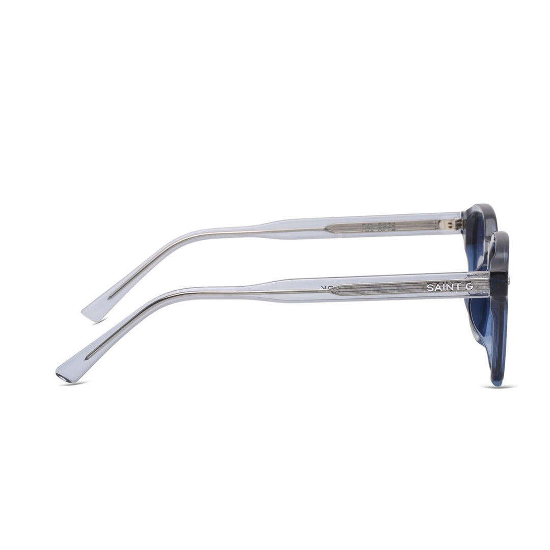 Azure Isle Blue Crystal Smoke Gradient Sunglasses