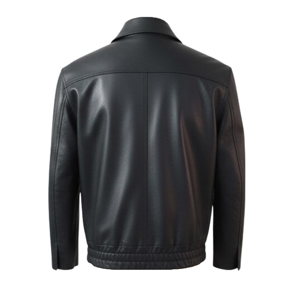 Saint Ginevra Black Leather Women Biker Jackets