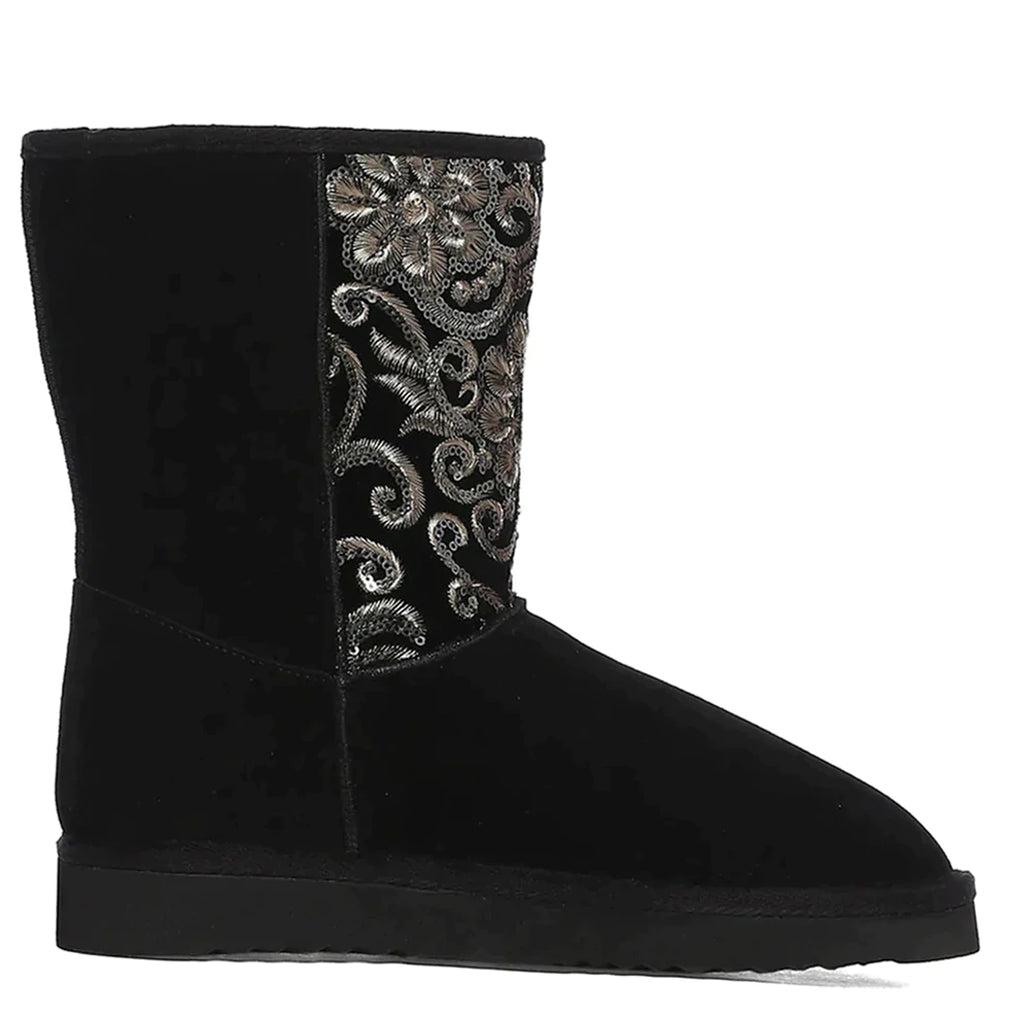 Saint Corah Sequins Black Snug Boots