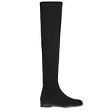 Saint Oriana Black Strech Suede above the knee boots