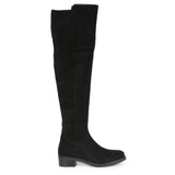 Saint Alicia Black Strech Suede above the knee boots