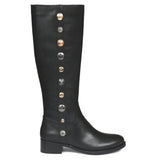 Saint Adriano Black Leather Knee High Boots