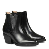 Saint Helena Black shiny Patent Leather Chelsea Boots - SaintG India