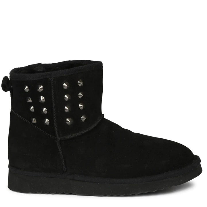 Saint Alessio Black Suede Leather Sung Boots - SaintG India
