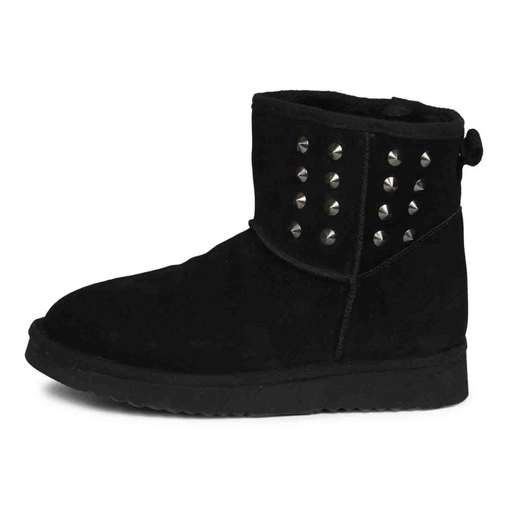 Saint Alessio Black Leather Ankle Boots - SaintG