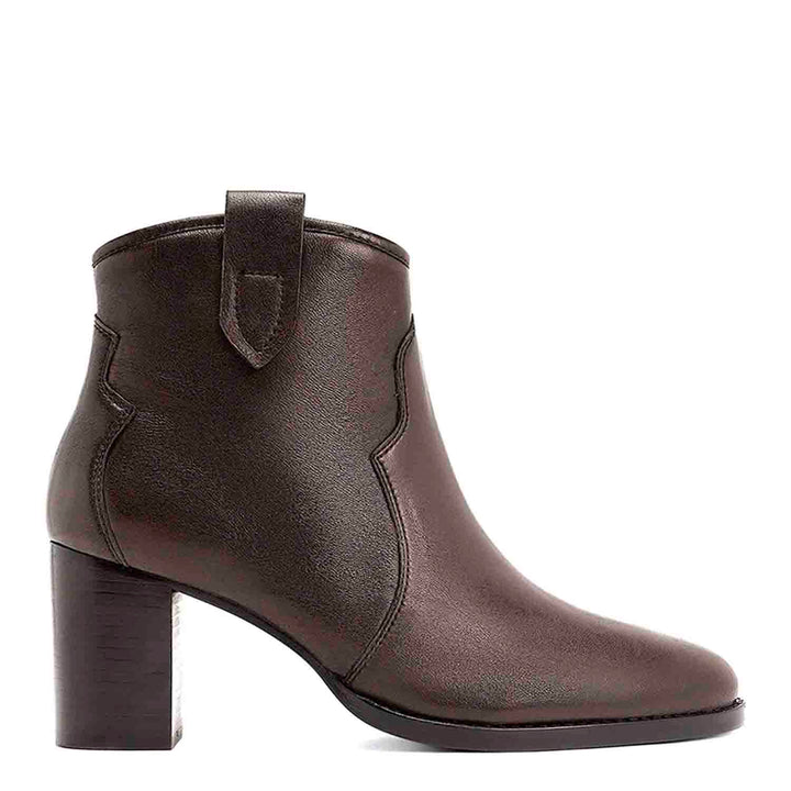 Saint Dorothy Brown Leather Ankle Boots - SaintG India