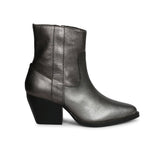 Saint Aldona Metallic Grey Leather Ankle Boot - SaintG
