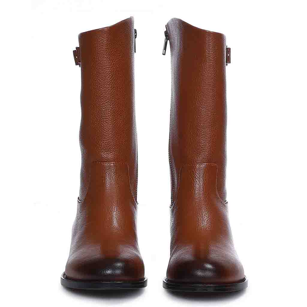 Saint Martina Tan Leather Calf  Boots - SaintG