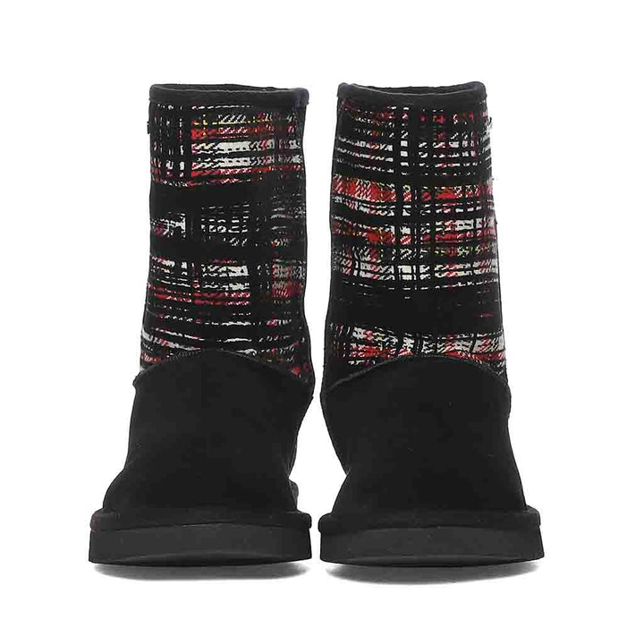 Saint Sienna Red Italian Fabric Snug Boots