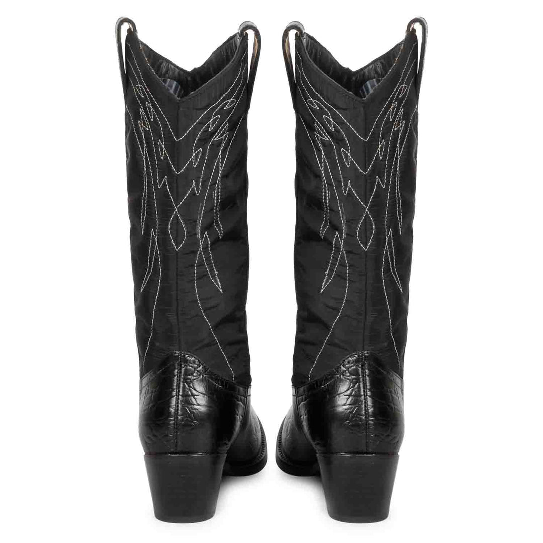 Genuine Leather Saint Elodie Boots - Cobalt Cowboy Style