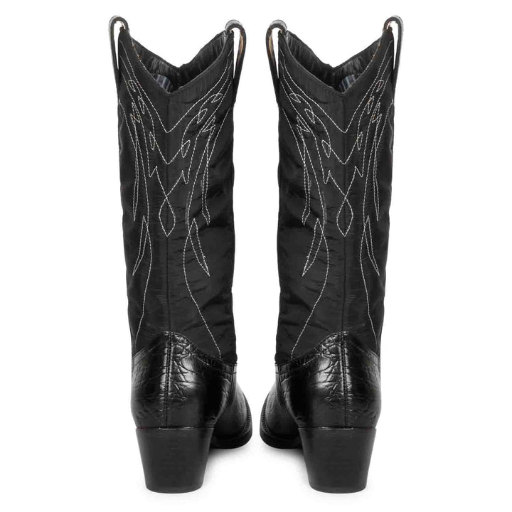 Genuine Leather Saint Elodie Boots - Cobalt Cowboy Style