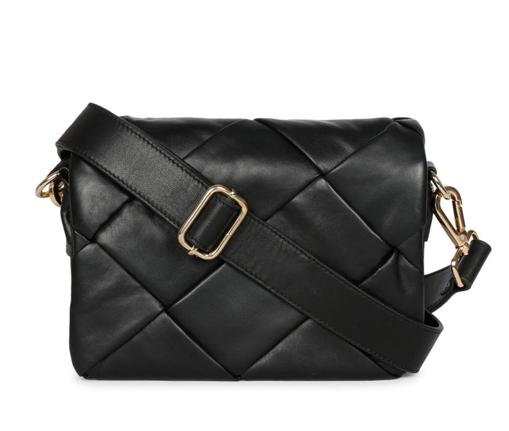 Kate Black Leather handcrafted Cross Body Sling Bags