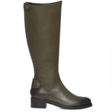 Saint Chloe Olive Leather Knee High Boots