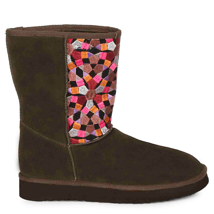 Saint Benito Brown Suede Snug Boots