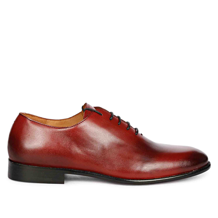 Red Leather Oxford brogues boots for men