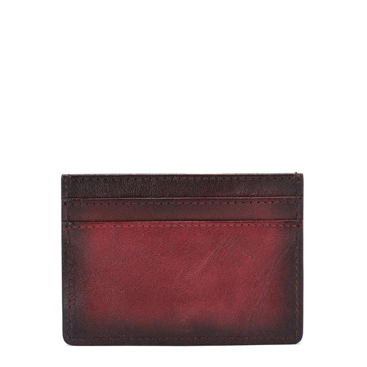 Red Italian Leather Men's Wallet Set - SaintG India