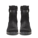 Saint Graziana Black Pony Hair Leather Ankle Boots