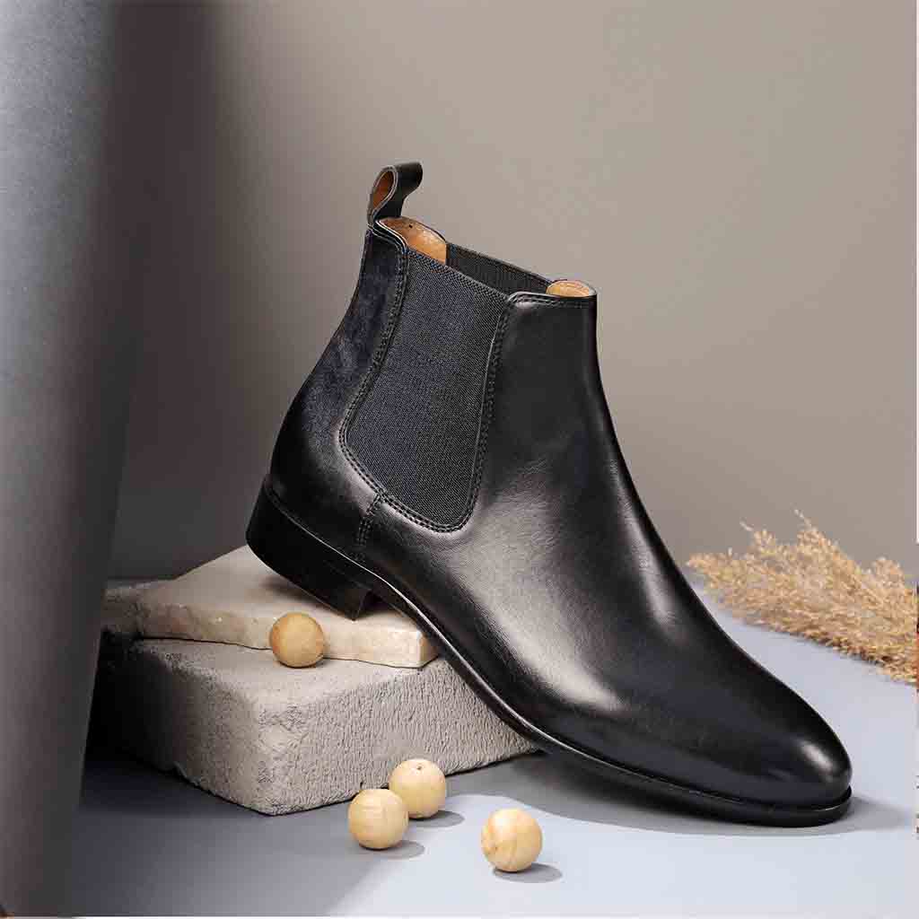 Saint Lorenzo black  leather Chelsea boot - SaintG