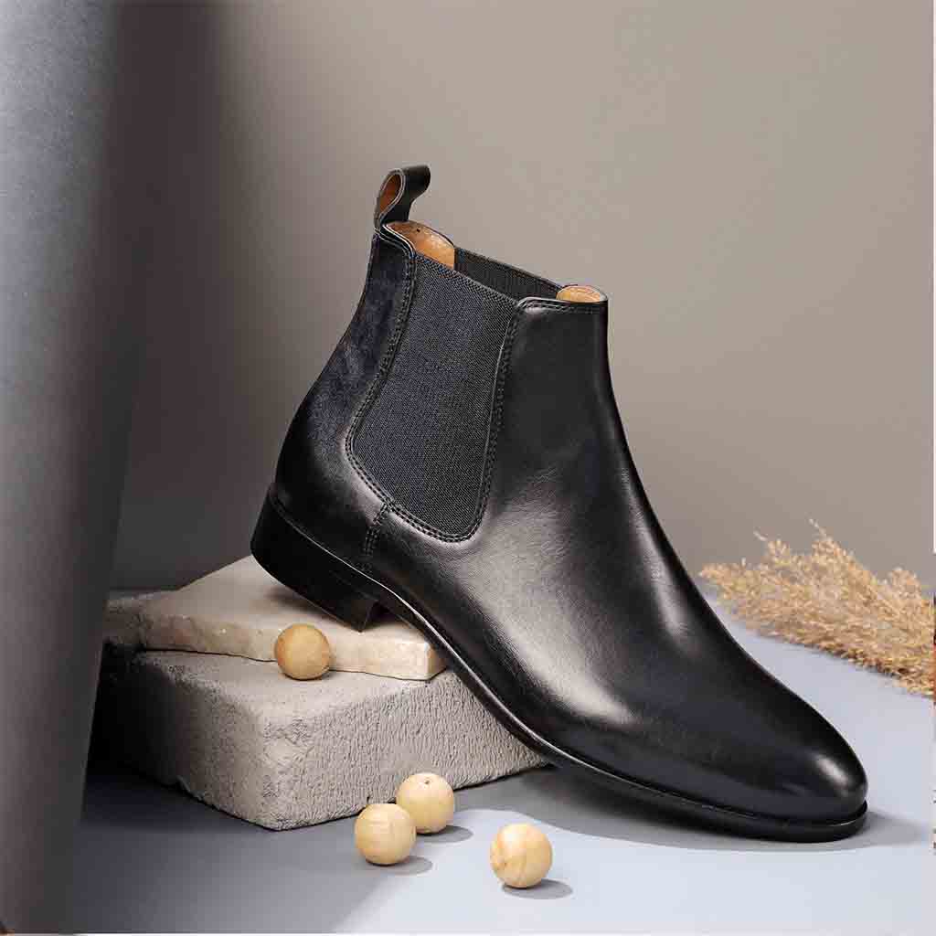 Saint Lorenzo black leather Chelsea boot - Main Image