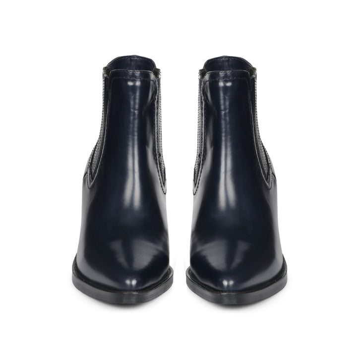 Saint Helena Blue Leather Ankle Boots - SaintG