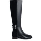 Saint Serafina Black Leather Knee High Boots