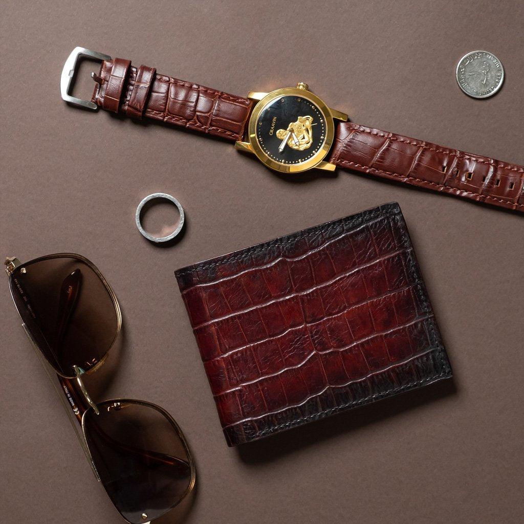 Men's leather wallet Dark Brown La Martina | Shop Online