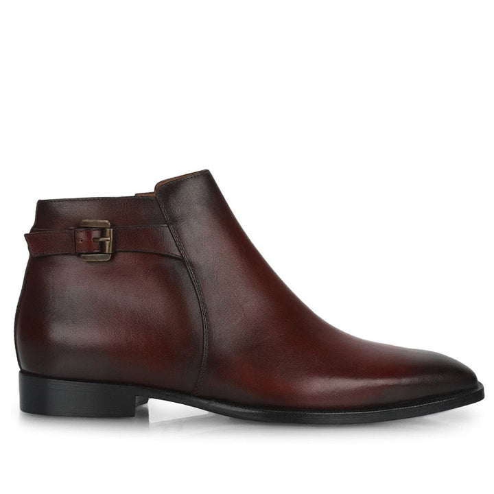 Saint Roger Red Leather Ankle Boot - SaintG India