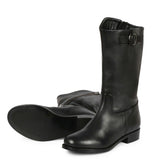 Saint Martina Black Leather Calf Boots - SaintG