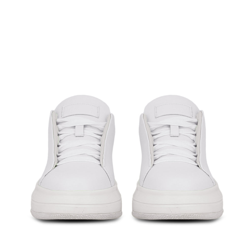 Saint Fiore White Leather Handcrafted Sneakers
