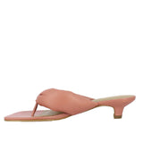 Saint Amorina Coral Leather Low Heel Sandals