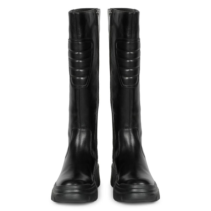 saint-eloise-black-leather-lug-sole-knee-high-boots-front