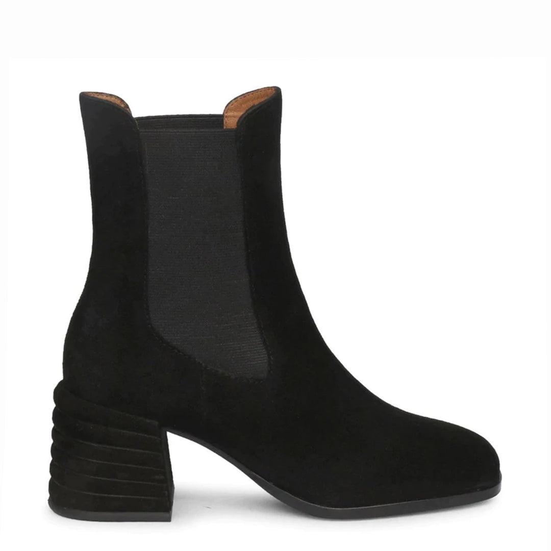 Saint Rachel Black Leather High Ankle Chelsea Boots - Timeless elegance in every step. Elevate your style with these chic and versatile boots